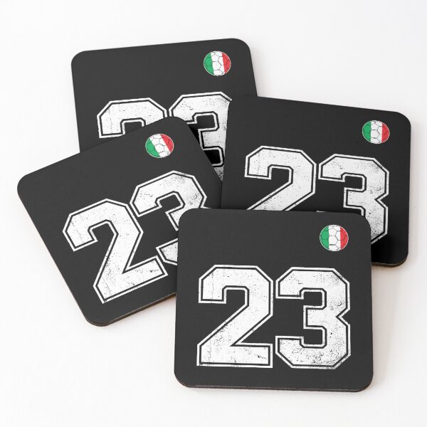 Item preview, Italy Soccer Number 23 Vintage Sports Fan designed and sold by RoyesButler.