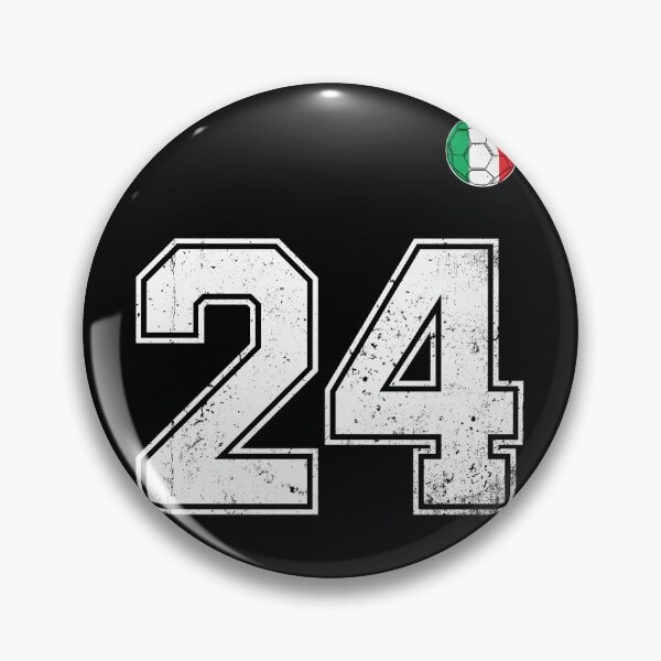 Item preview, Italy Soccer Number 24 Vintage Sports Fan designed and sold by RoyesButler.