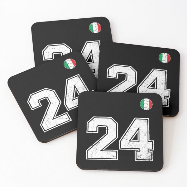Item preview, Italy Soccer Number 24 Vintage Sports Fan designed and sold by RoyesButler.
