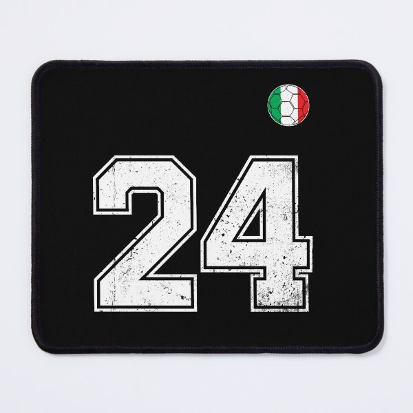 Item preview, Italy Soccer Number 24 Vintage Sports Fan designed and sold by RoyesButler.