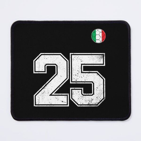 Item preview, Italy Soccer Number 25 Vintage Sports Fan designed and sold by RoyesButler.
