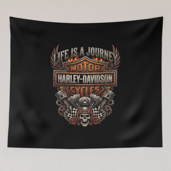 Item preview, Harley Davidson Life Is A Journey Enjoy The Ride Biker Graphic designed and sold by enzoade.