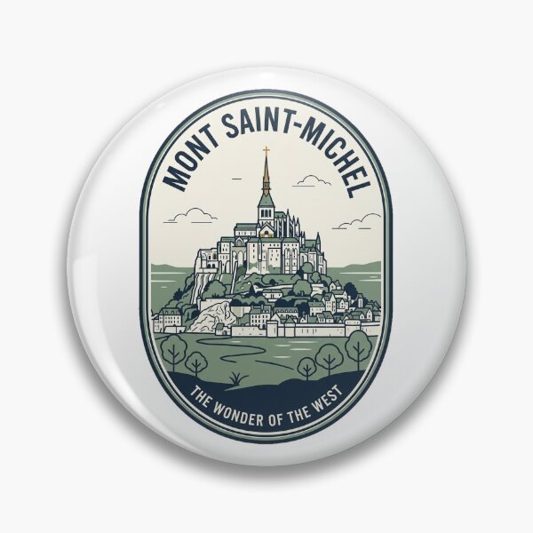 Item preview, Mont Saint-Michel Vintage French Travel Badge designed and sold by k3rstman1.