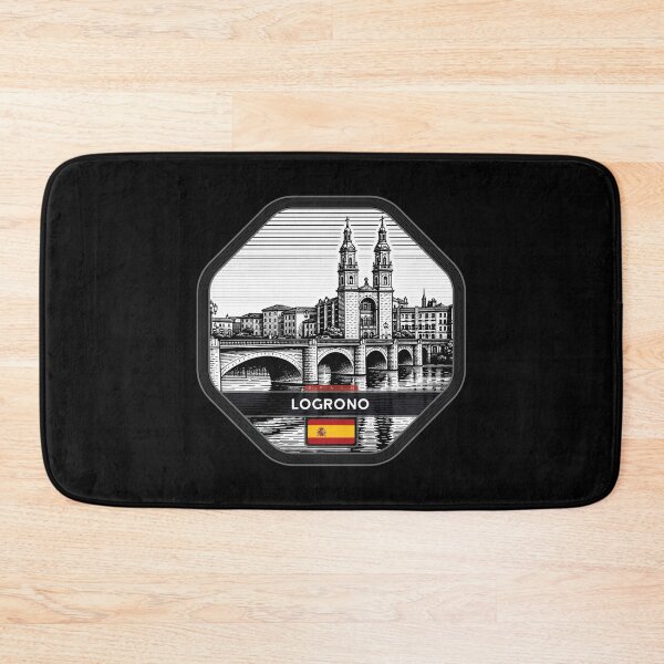Item preview,  Logrono Spain Linocut Style  designed and sold by Thistle-TShop.