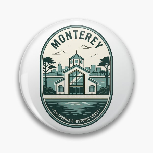 Item preview, Monterey California Historic Coast Vintage Travel Emblem designed and sold by k3rstman1.