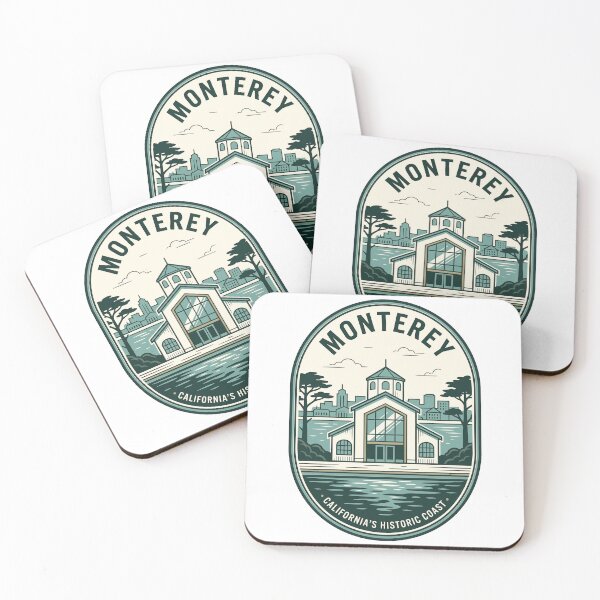 Item preview, Monterey California Historic Coast Vintage Travel Emblem designed and sold by k3rstman1.