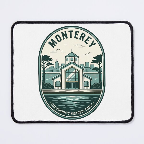 Item preview, Monterey California Historic Coast Vintage Travel Emblem designed and sold by k3rstman1.