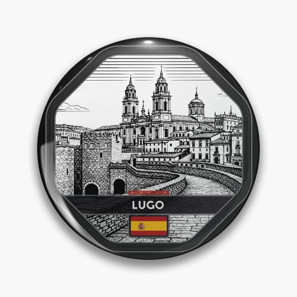 Item preview, Lugo Spain Linocut Style  designed and sold by Thistle-TShop.