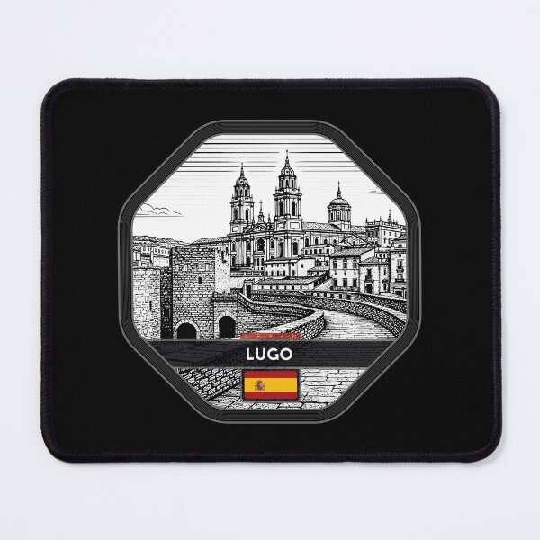 Item preview, Lugo Spain Linocut Style designed and sold by Thistle-TShop.