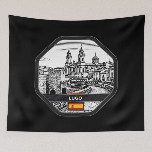 Item preview, Lugo Spain Linocut Style  designed and sold by Thistle-TShop.