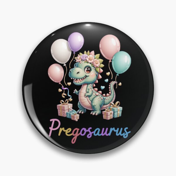 Item preview, Pregosaurus - Cute Retro Dinosaur Pregnancy Announcement designed and sold by DONT ASK CLUB.