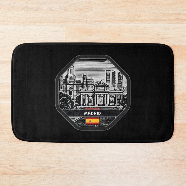Item preview, Madrid Spain Linocut Style  designed and sold by Thistle-TShop.