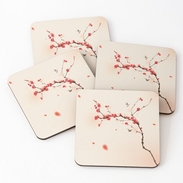 Item preview, Oriental Plum Blossoms in Bloom - 001 designed and sold by OriArtiste.