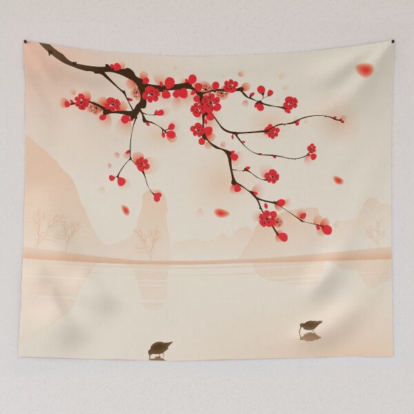 Item preview, Oriental Plum Blossoms in Bloom - 002 designed and sold by OriArtiste.