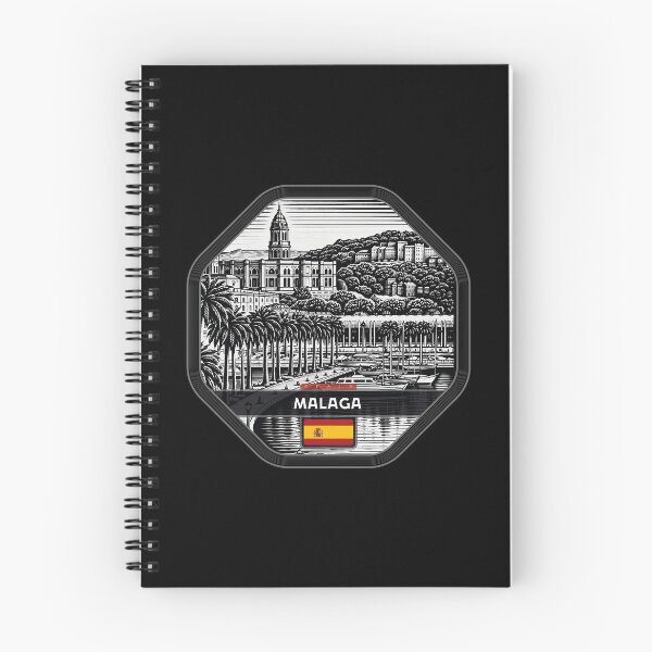 Item preview, Malaga Spain Linocut Style  designed and sold by Thistle-TShop.