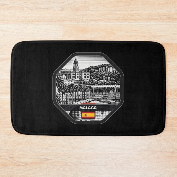 Item preview, Malaga Spain Linocut Style  designed and sold by Thistle-TShop.