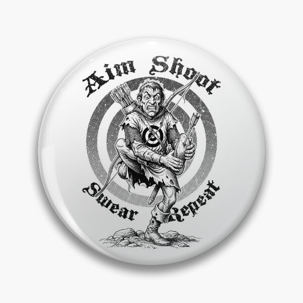 Item preview, Archery Aim Shoot Swear Repeat Funny Medieval Archer designed and sold by GrandeDuc.