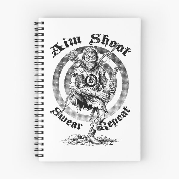 Item preview, Archery Aim Shoot Swear Repeat Funny Medieval Archer designed and sold by GrandeDuc.