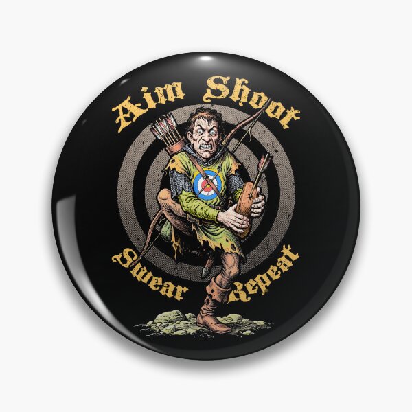 Item preview, Archery Aim Shoot Swear Repeat Funny Medieval Archer designed and sold by GrandeDuc.