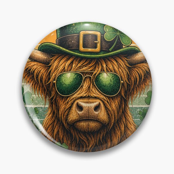 Item preview, cool highland cow St. Patrick’s Days designed and sold by ffkj09.