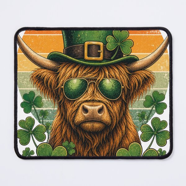 Item preview, cool highland cow St. Patrick’s Days designed and sold by ffkj09.