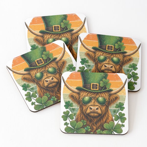Item preview, cool highland cow St. Patrick’s Days designed and sold by ffkj09.