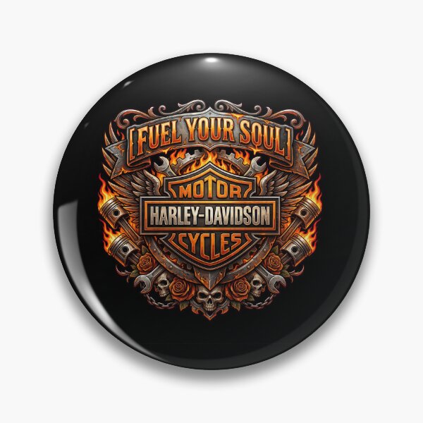 Item preview, Harley Davidson Fuel Your Soul Ride Forever Biker Design designed and sold by enzoade.