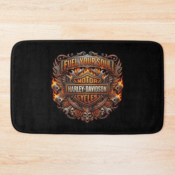 Item preview, Harley Davidson Fuel Your Soul Ride Forever Biker Design designed and sold by enzoade.