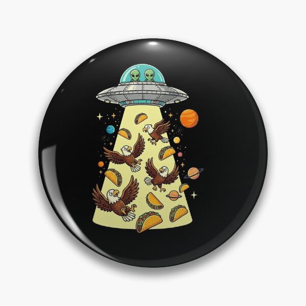Item preview, Funny Eagle UFO Taco designed and sold by Littermin.