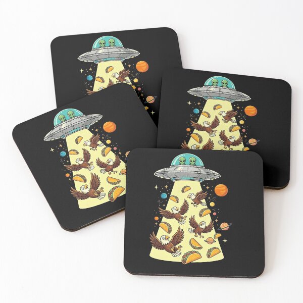 Item preview, Funny Eagle UFO Taco designed and sold by Littermin.