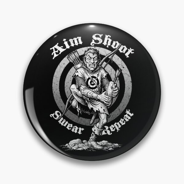 Item preview, Archery Aim Shoot Swear Repeat Funny Medieval Archer designed and sold by GrandeDuc.
