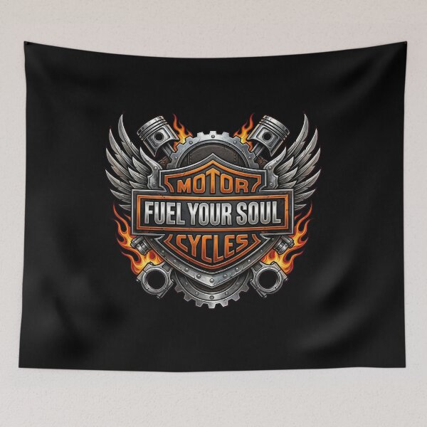 Item preview, Harley Davidson Fuel Your Soul Dark Custom Bike Artwork designed and sold by enzoade.