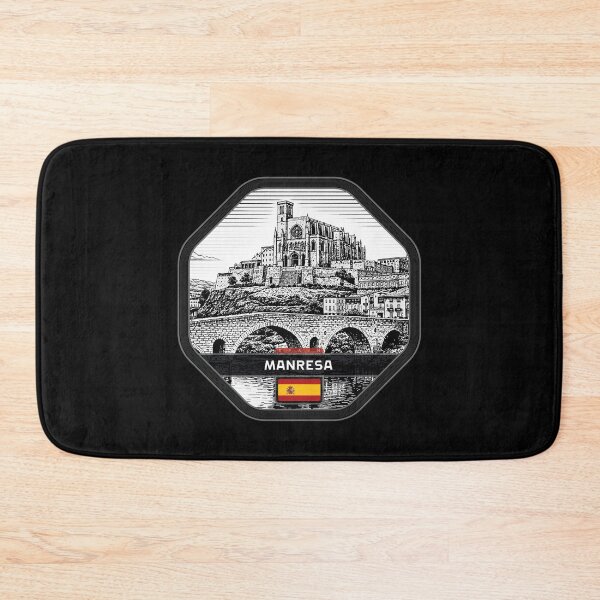 Item preview, Manresa Spain Linocut Style  designed and sold by Thistle-TShop.
