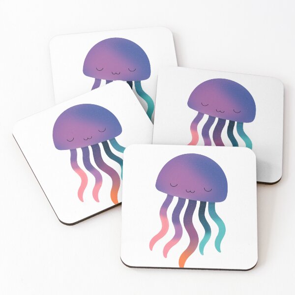Item preview, Cute Rainbow Jellyfish Illustration designed and sold by OlhaDreamArt.