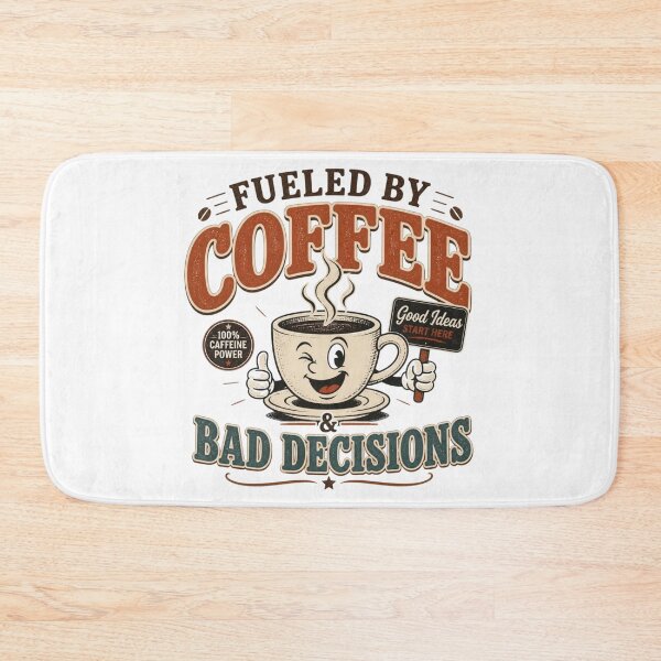 Item preview, Fueled By Coffee And Bad Decisions Funny Shirt designed and sold by kaream1308.