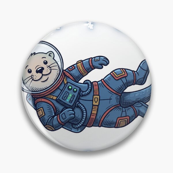 Item preview, Otter Space Astronaut Space Saying Art designed and sold by Shirt-Otakus.