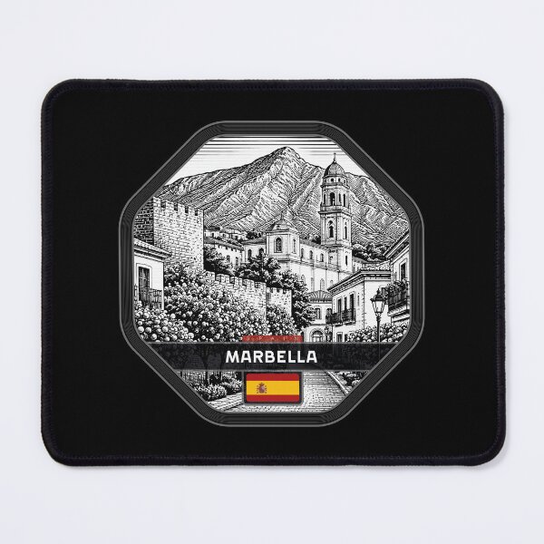 Item preview, Marbella Spain Linocut Style designed and sold by Thistle-TShop.