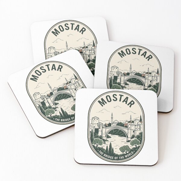 Item preview, Vintage Mostar Old Bridge Bosnia Travel Badge designed and sold by k3rstman1.