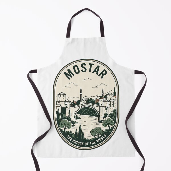Item preview, Vintage Mostar Old Bridge Bosnia Travel Badge designed and sold by k3rstman1.