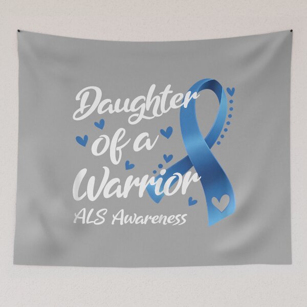 Item preview, ALS Awareness Month Daughter of A Warrior Fighter Mom Dad designed and sold by KathieFaugh.