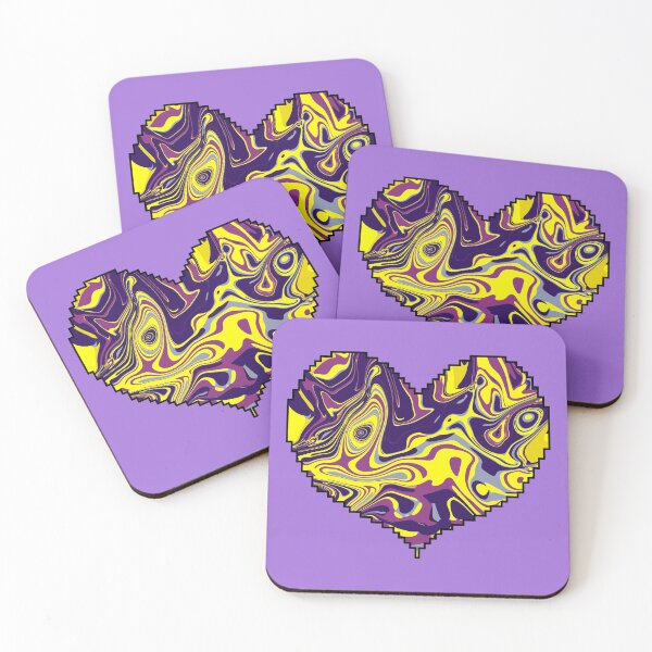 Item preview, Electric Yellow and Purple Swirl – Bold Psychedelic Abstract Art  designed and sold by Zeddessay.