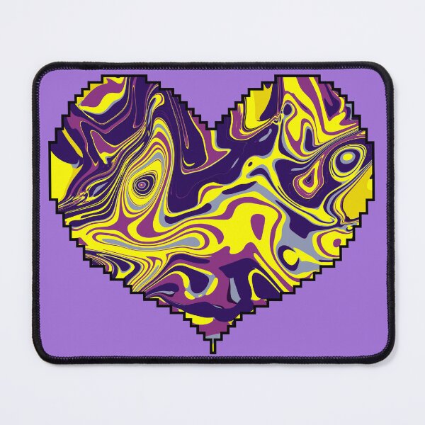 Item preview, Electric Yellow and Purple Swirl – Bold Psychedelic Abstract Art  designed and sold by Zeddessay.