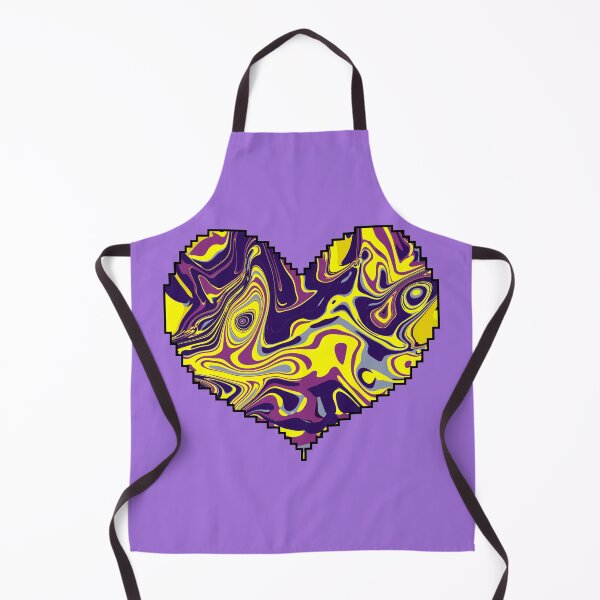 Item preview, Electric Yellow and Purple Swirl – Bold Psychedelic Abstract Art  designed and sold by Zeddessay.