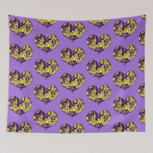 Item preview, Electric Yellow and Purple Swirl – Bold Psychedelic Abstract Art  designed and sold by Zeddessay.