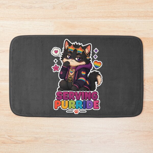 Item preview, Serving Purride Pride Cat Sticker designed and sold by MoodCats.