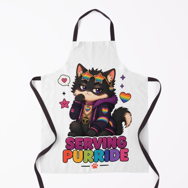 Item preview, Serving Purride Pride Cat Sticker designed and sold by MoodCats.