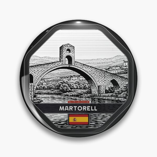 Item preview, Martorell Spain Linocut Style  designed and sold by Thistle-TShop.