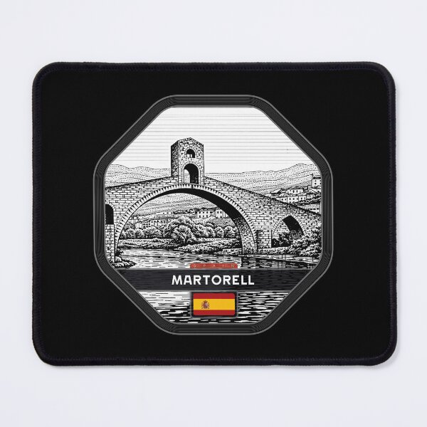 Item preview, Martorell Spain Linocut Style designed and sold by Thistle-TShop.