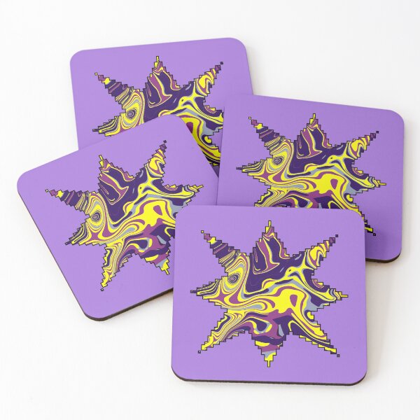 Item preview, Electric Yellow and Purple Swirl – Bold Psychedelic Abstract Art  designed and sold by Zeddessay.