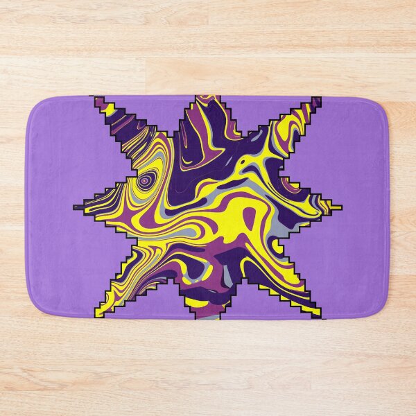 Item preview, Electric Yellow and Purple Swirl – Bold Psychedelic Abstract Art  designed and sold by Zeddessay.